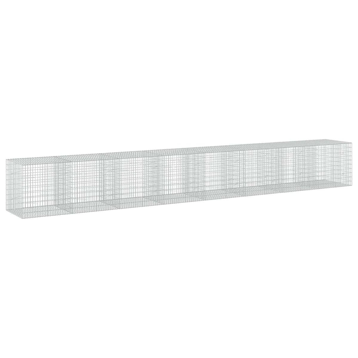 Γκαμπιόν με σύρμα 3,5 mm και πλέγμα 5x10 cm 800x100x100 εκ. - Pakobazaar