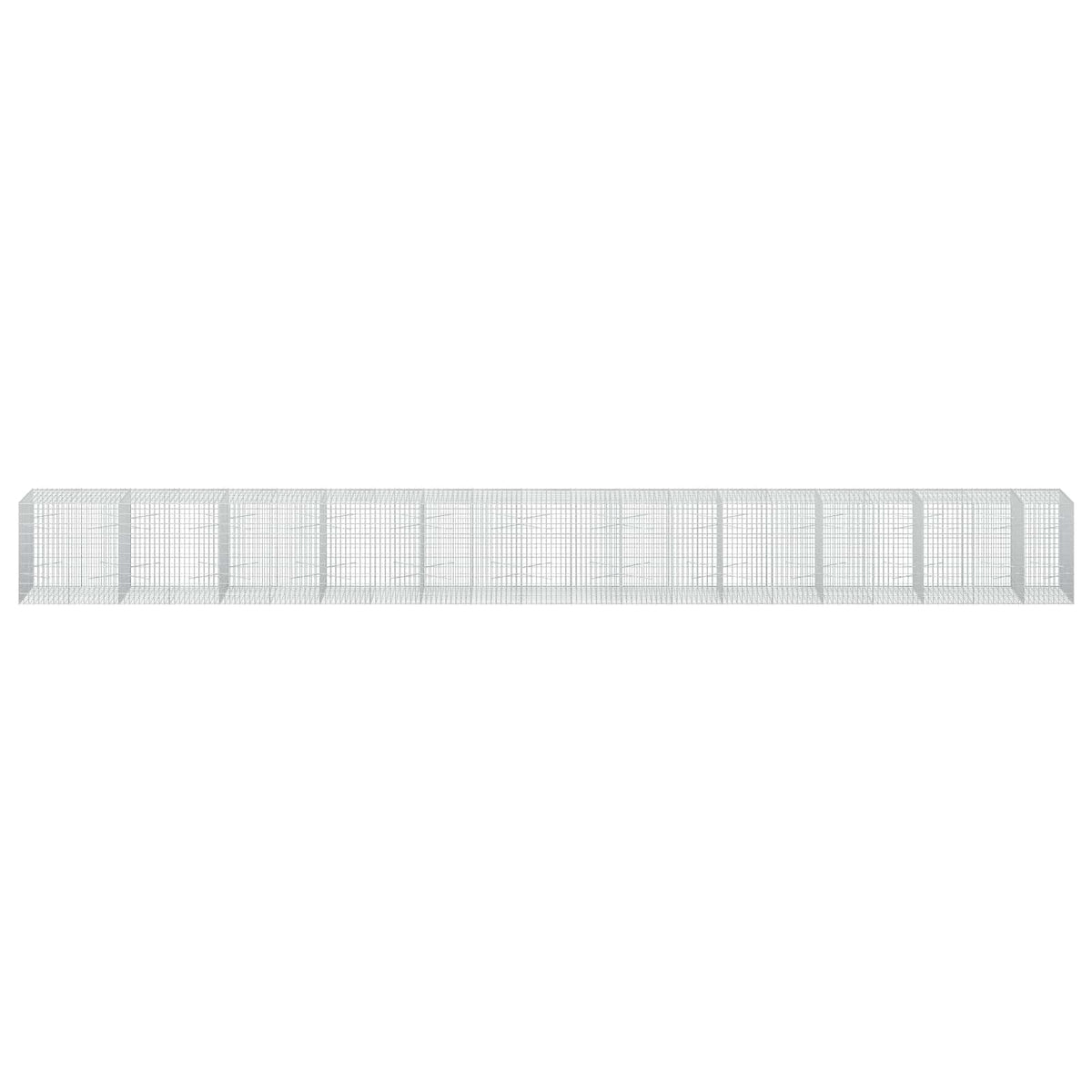 Γκαμπιόν με σύρμα 3,5 mm και πλέγμα 5x10 cm 1050x100x100 εκ - Pakobazaar