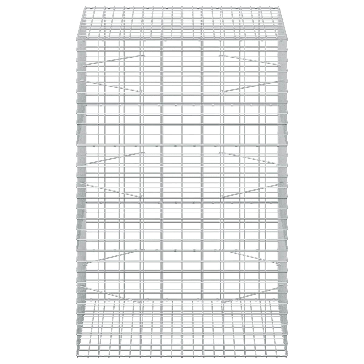 Γκαμπιόν με σύρμα 3,5 mm και πλέγμα 5x10 cm 100x100x150 εκ - Pakobazaar