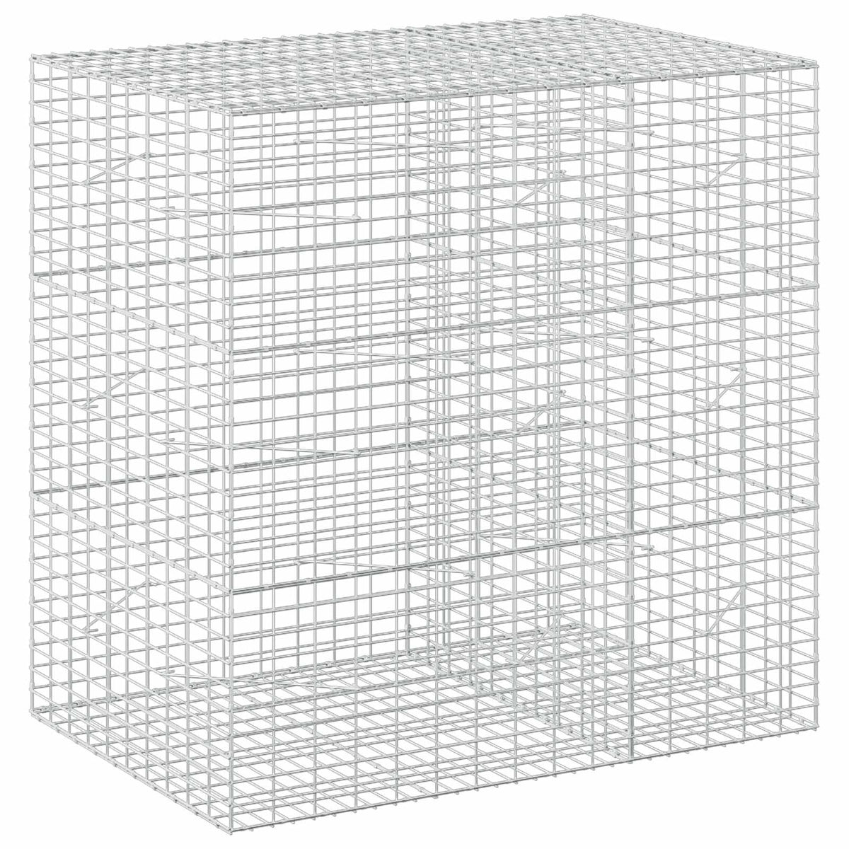 Γκαμπιόν με σύρμα 3,5 mm και πλέγμα 5x10 cm 150x100x150 εκ. - Pakobazaar