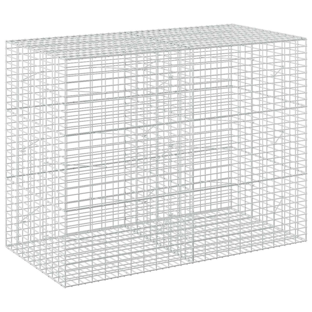 Γκαμπιόν με σύρμα 3,5 mm και πλέγμα 5x10 cm 200x100x150 εκ. - Pakobazaar