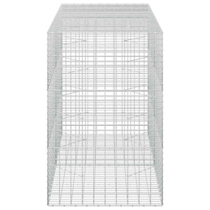 Γκαμπιόν με σύρμα 3,5 mm και πλέγμα 5x10 cm 200x100x150 εκ. - Pakobazaar