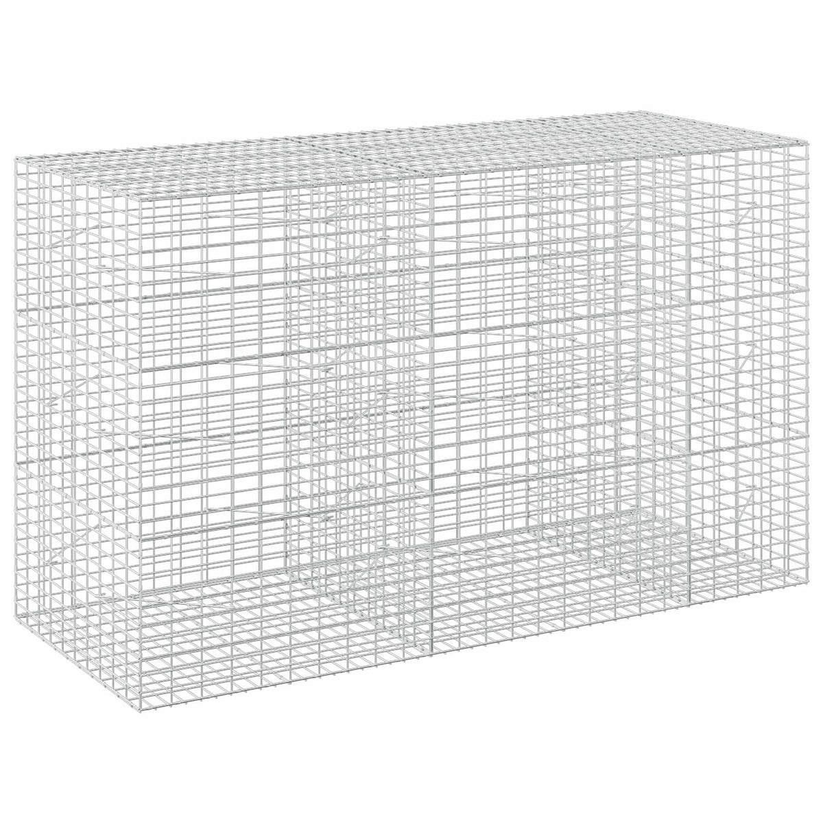 Γκαμπιόν με σύρμα 3,5 mm και πλέγμα 5x10 cm 250x100x150 εκ.