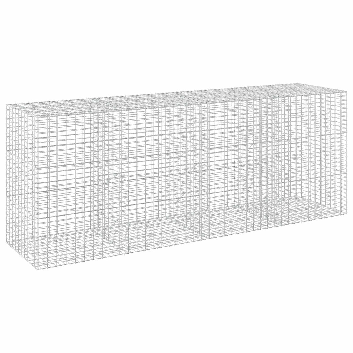 Γκαμπιόν με σύρμα 3,5 mm και πλέγμα 5x10 cm 400x100x150 εκ. - Pakobazaar