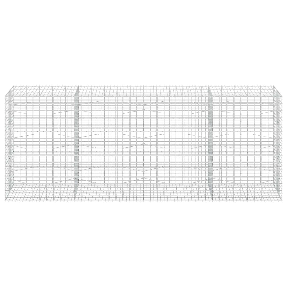 Γκαμπιόν με σύρμα 3,5 mm και πλέγμα 5x10 cm 400x100x150 εκ. - Pakobazaar