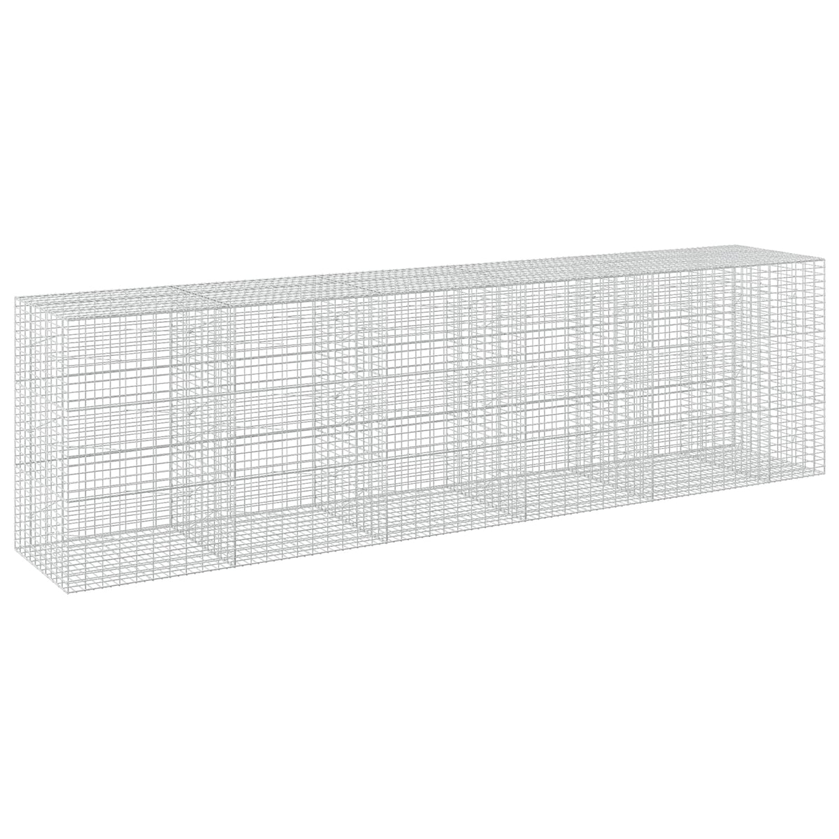 Γκαμπιόν με σύρμα 3,5 mm και πλέγμα 5x10 cm 550x100x150 εκ. - Pakobazaar