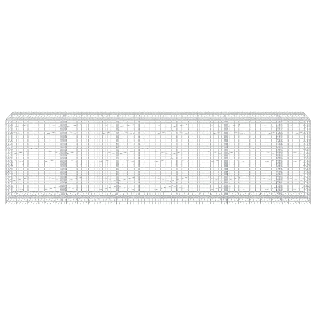Γκαμπιόν με σύρμα 3,5 mm και πλέγμα 5x10 cm 550x100x150 εκ. - Pakobazaar