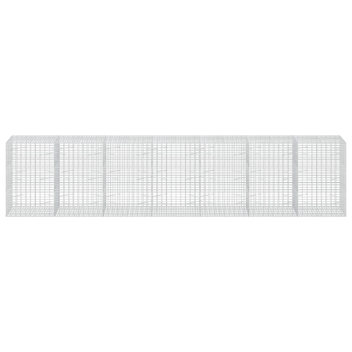 Γκαμπιόν με σύρμα 3,5 mm και πλέγμα 5x10 cm 700x100x150 εκ. - Pakobazaar