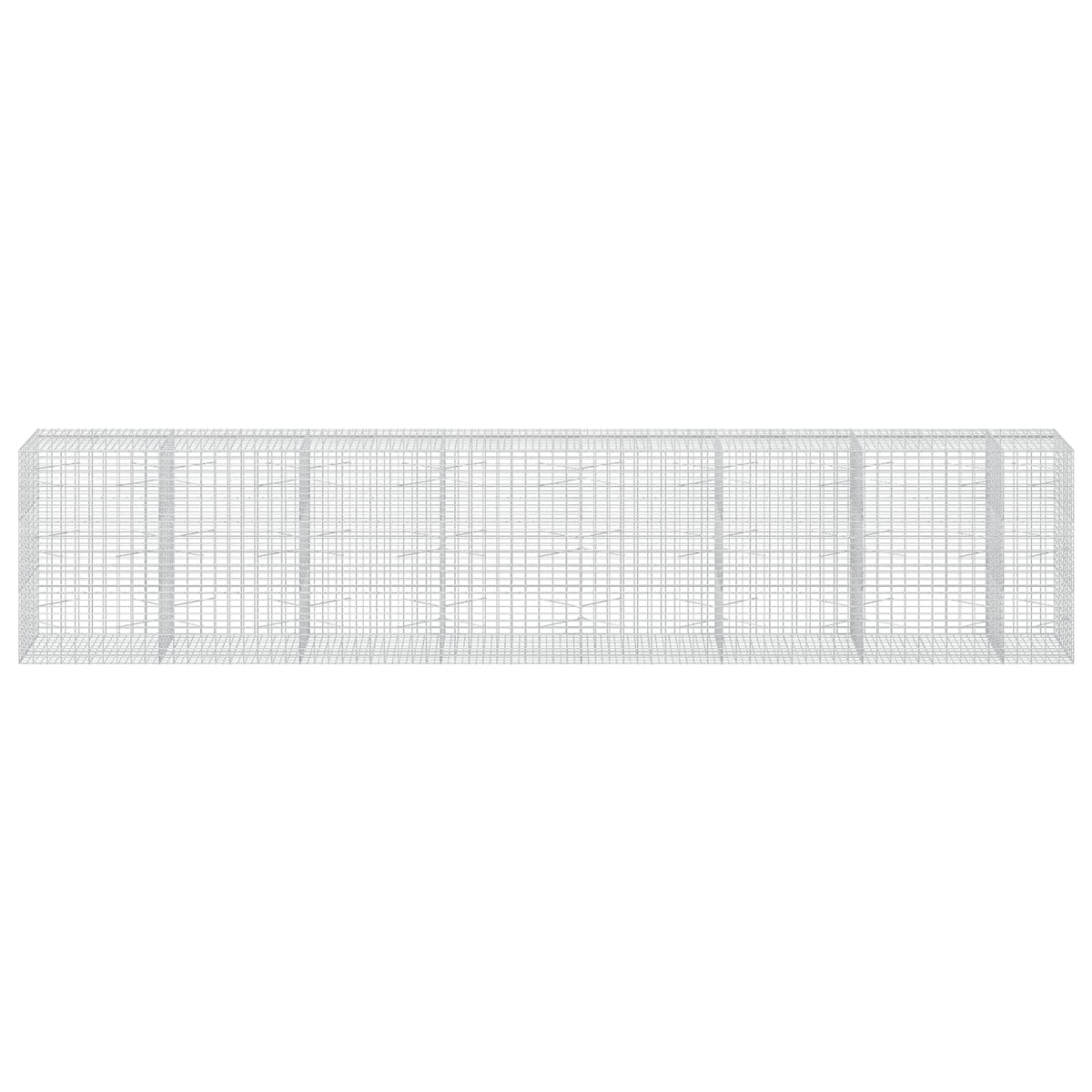 Γκαμπιόν με σύρμα 3,5 mm και πλέγμα 5x10 cm 750x100x150 εκ - Pakobazaar