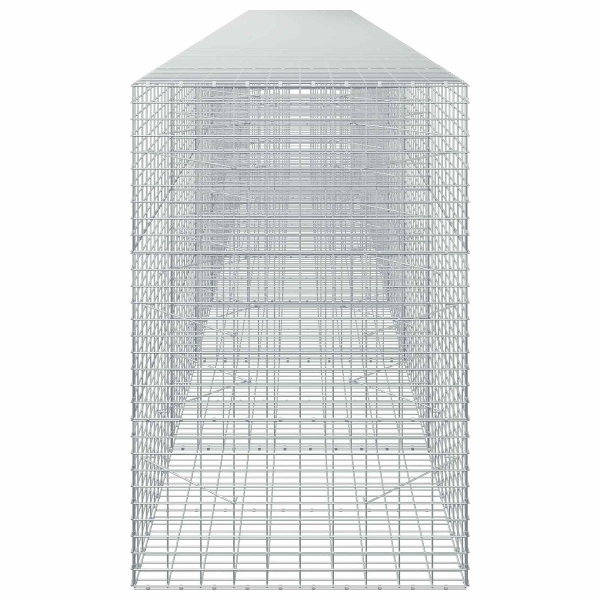 Γκαμπιόν με σύρμα 3,5 mm και πλέγμα 5x10 cm 750x100x150 εκ - Pakobazaar