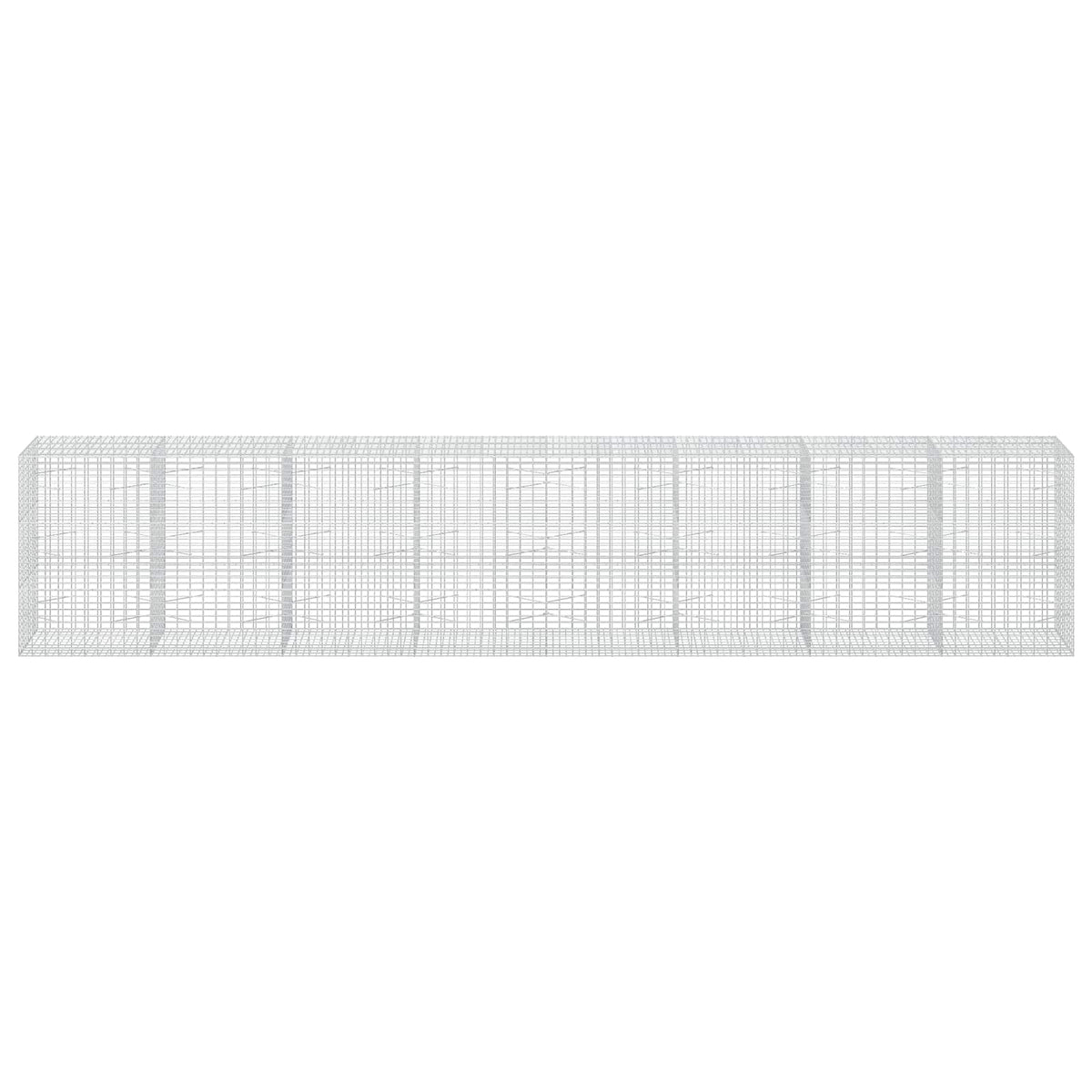 Γκαμπιόν με σύρμα 3,5 mm και πλέγμα 5x10 cm 800x100x150 εκ. - Pakobazaar