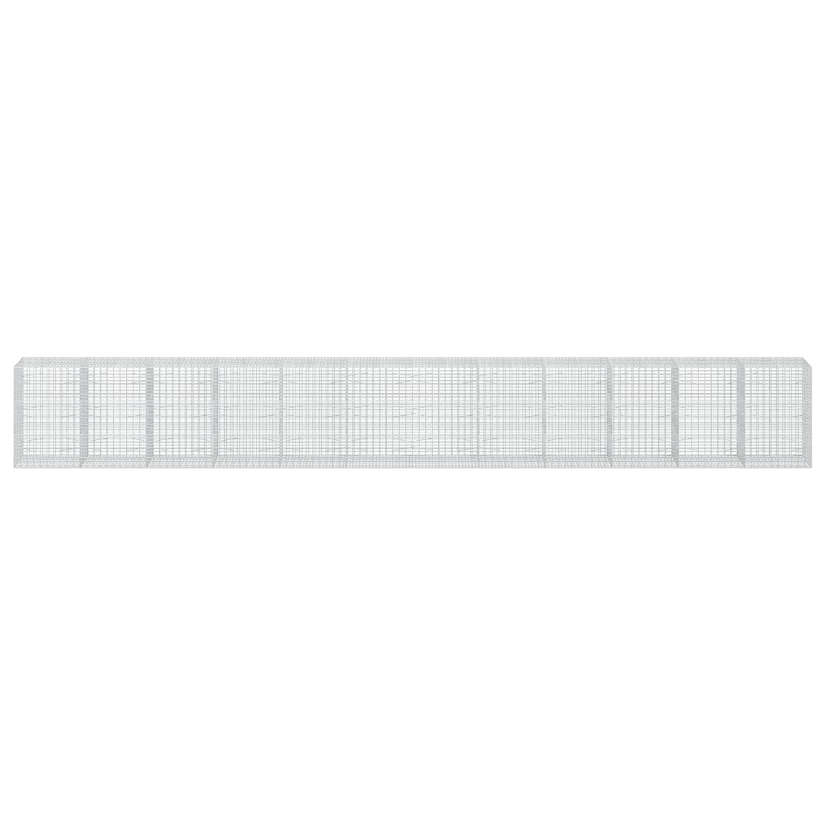 Γκαμπιόν με σύρμα 3,5 mm και πλέγμα 5x10 cm 1200x100x150 εκ. - Pakobazaar