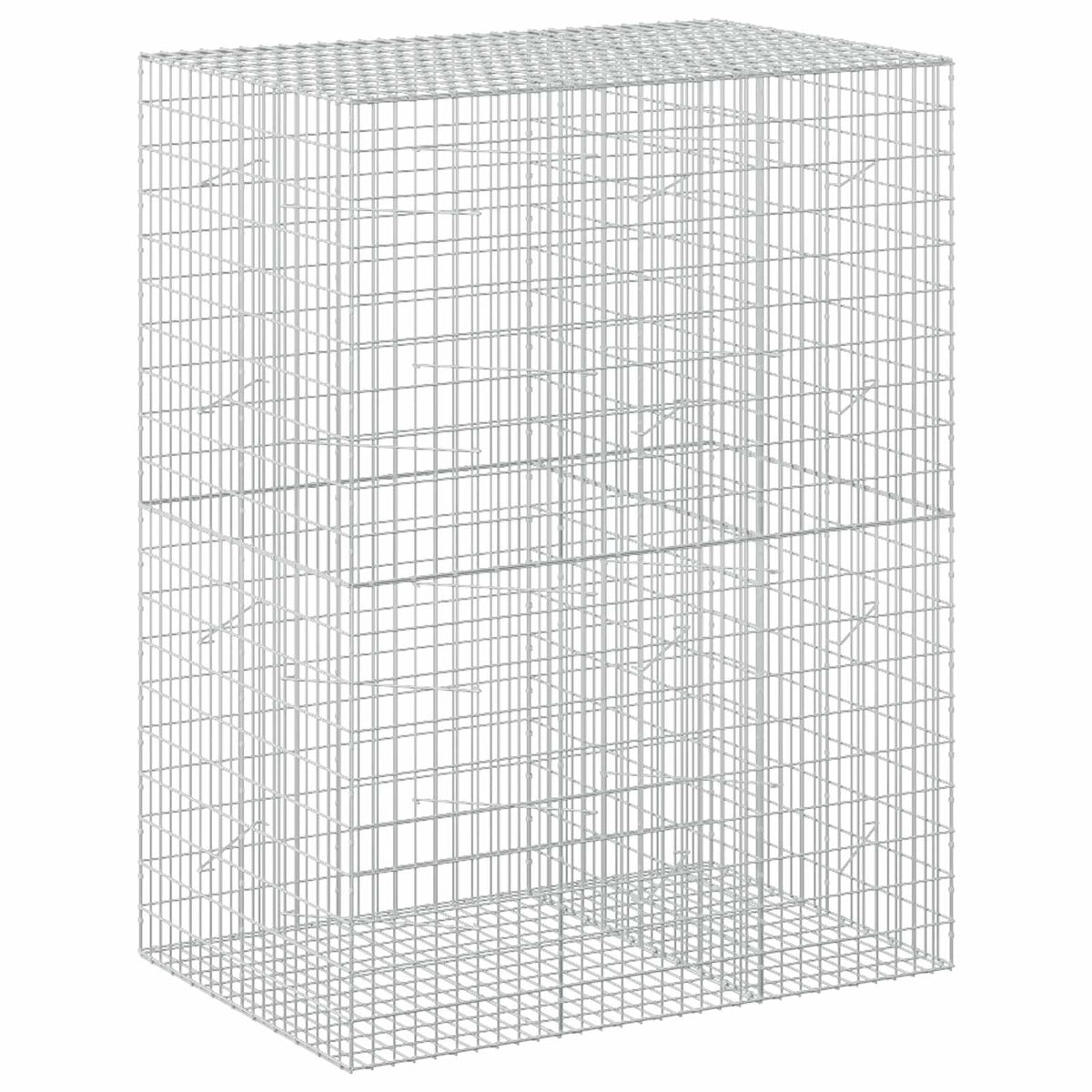 Γκαμπιόν με σύρμα 3,5 mm και πλέγμα 5x10 cm 150x100x200 εκ. - Pakobazaar