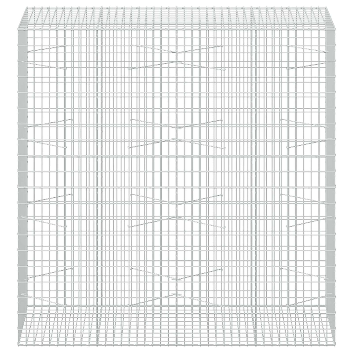 Γκαμπιόν με σύρμα 3,5 mm και πλέγμα 5x10 cm 200x100x200 εκ - Pakobazaar