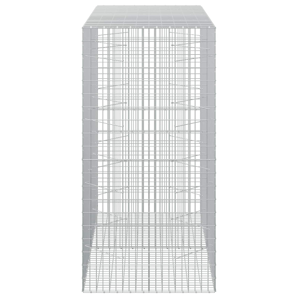 Γκαμπιόν με σύρμα 3,5 mm και πλέγμα 5x10 cm 200x100x200 εκ - Pakobazaar