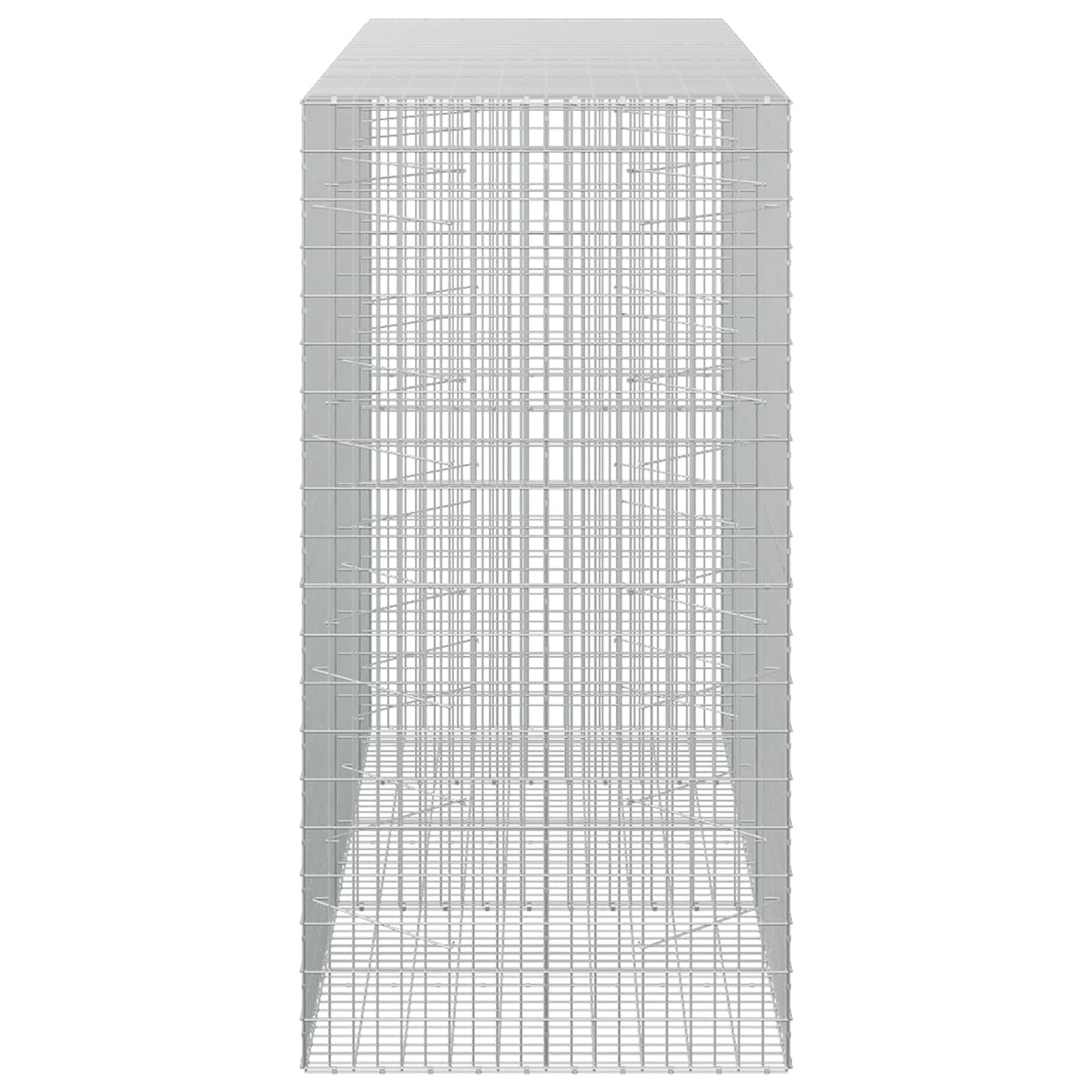 Γκαμπιόν με σύρμα 3,5 mm και πλέγμα 5x10 cm 250x100x200 εκ. - Pakobazaar