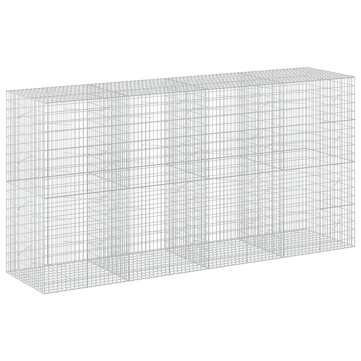 Γκαμπιόν με σύρμα 3,5 mm και πλέγμα 5x10 cm 400x100x200 εκ - Pakobazaar