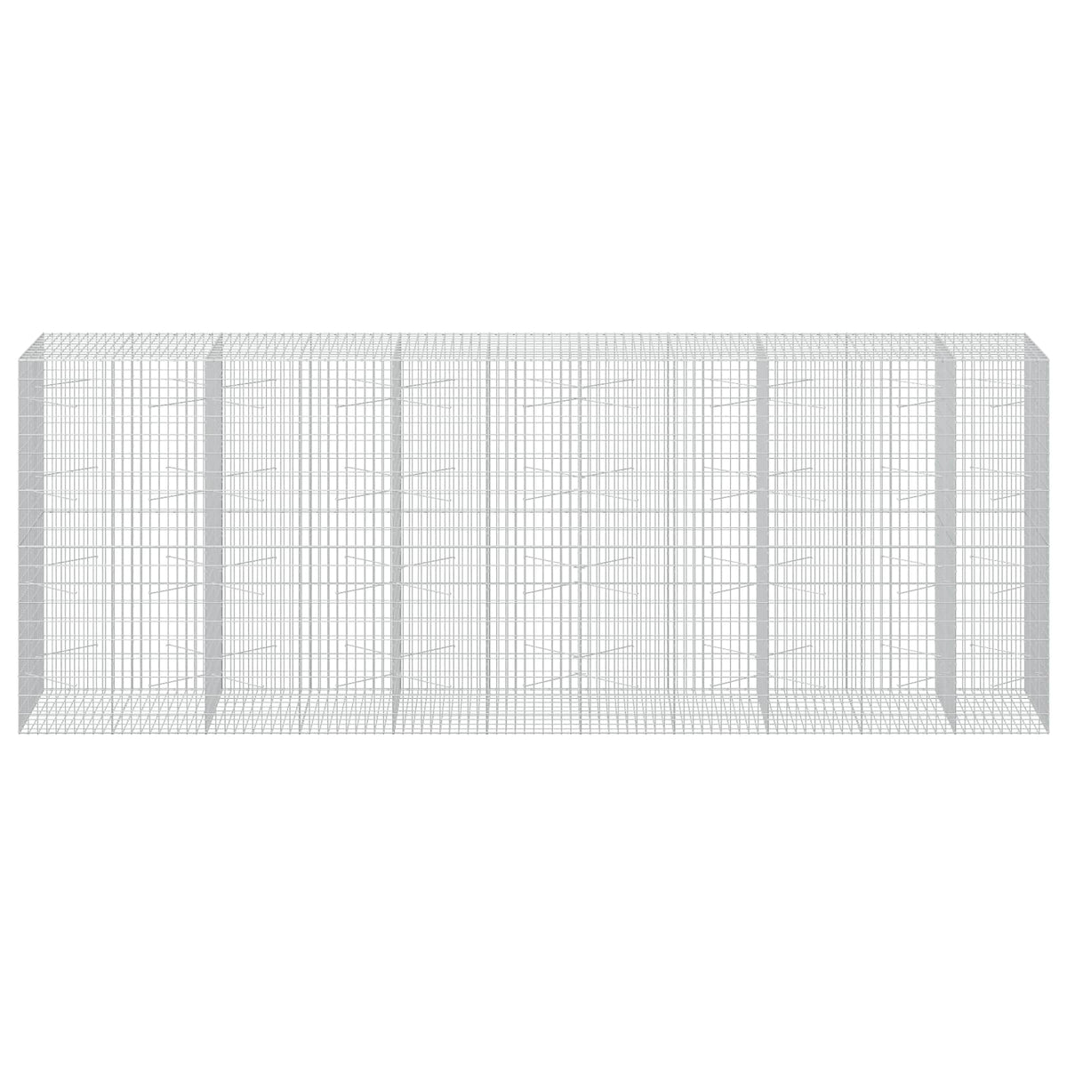 Γκαμπιόν με σύρμα 3,5 mm και πλέγμα 5x10 cm 550x100x200 εκ. - Pakobazaar