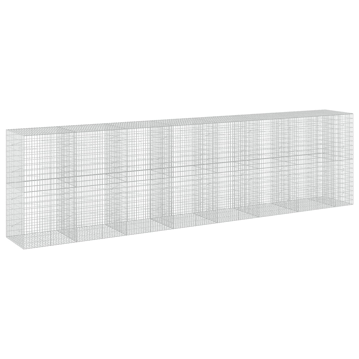 Γκαμπιόν με σύρμα 3,5 mm και πλέγμα 5x10 cm 750x100x200 εκ. - Pakobazaar