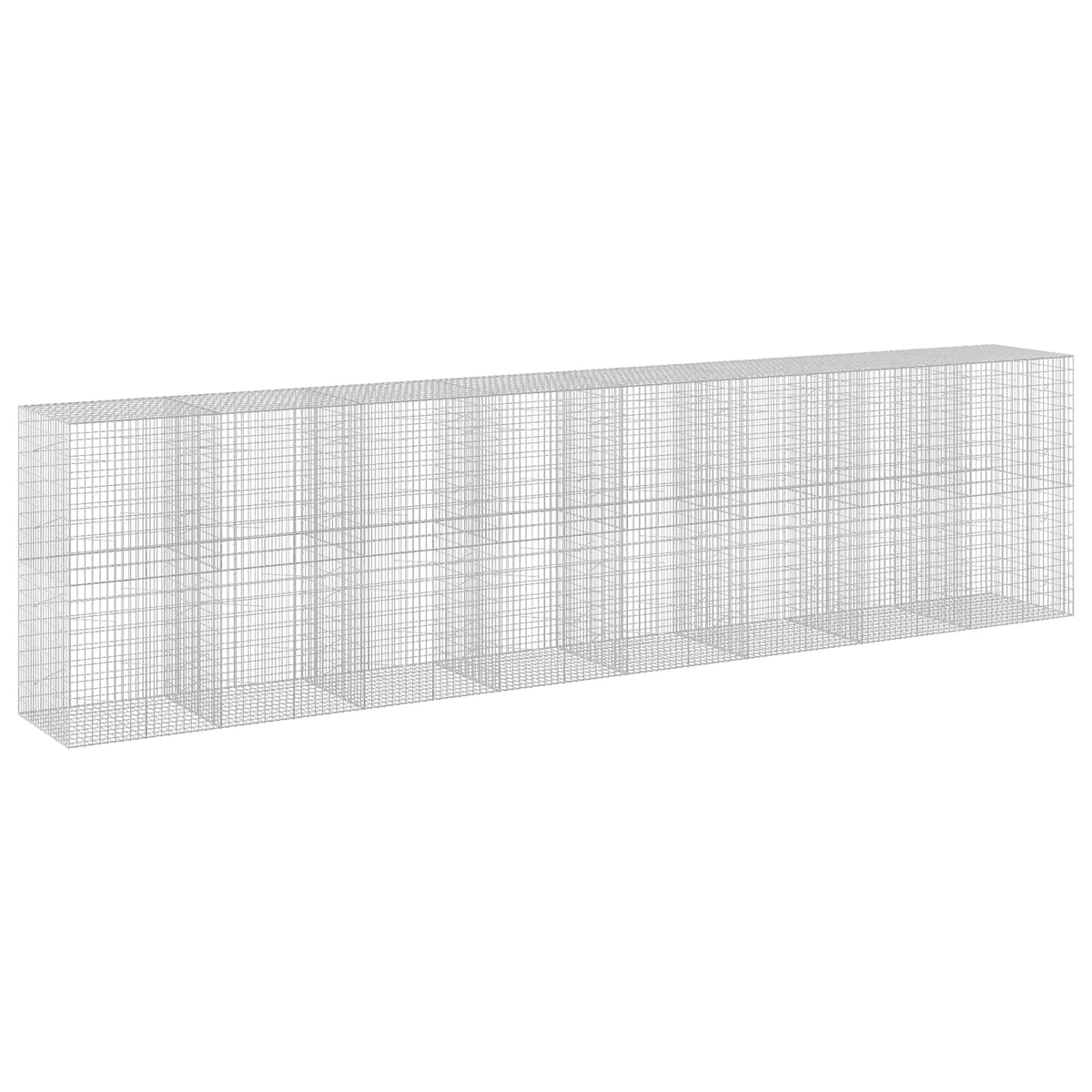 Γκαμπιόν με σύρμα 3,5 mm και πλέγμα 5x10 cm 800x100x200 εκ - Pakobazaar
