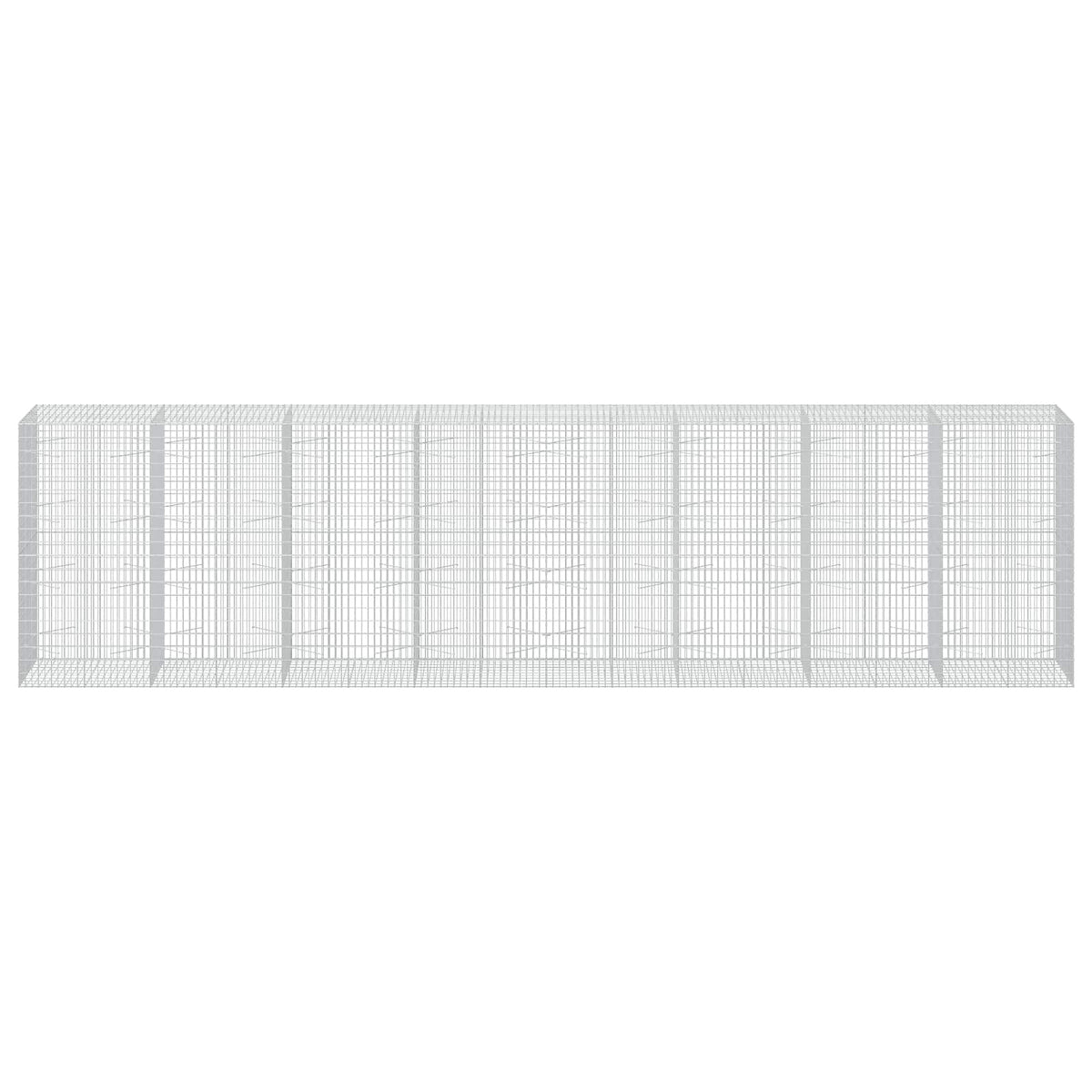 Γκαμπιόν με σύρμα 3,5 mm και πλέγμα 5x10 cm 800x100x200 εκ - Pakobazaar