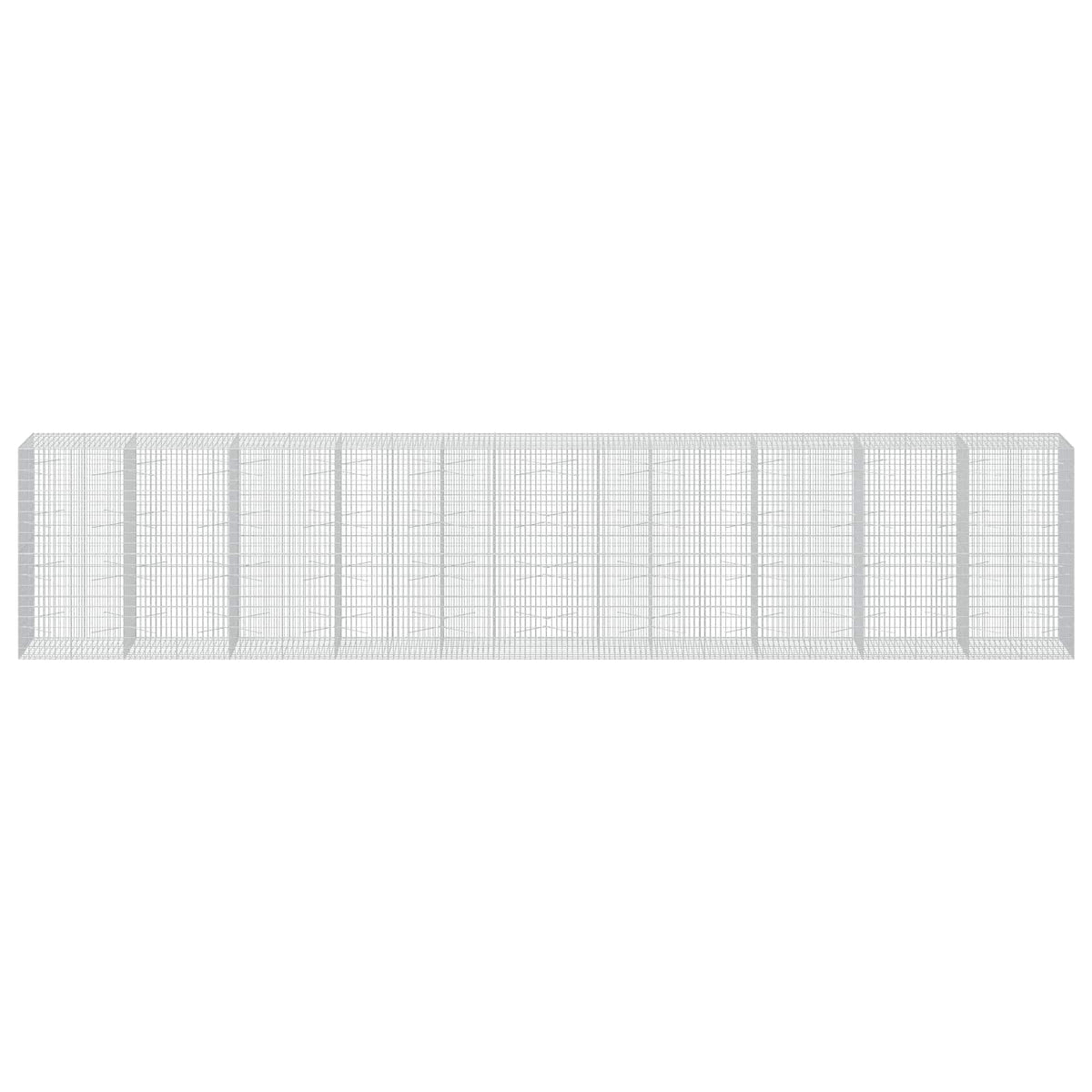 Γκαμπιόν με σύρμα 3,5 mm και πλέγμα 5x10 cm 1000x100x200 εκ