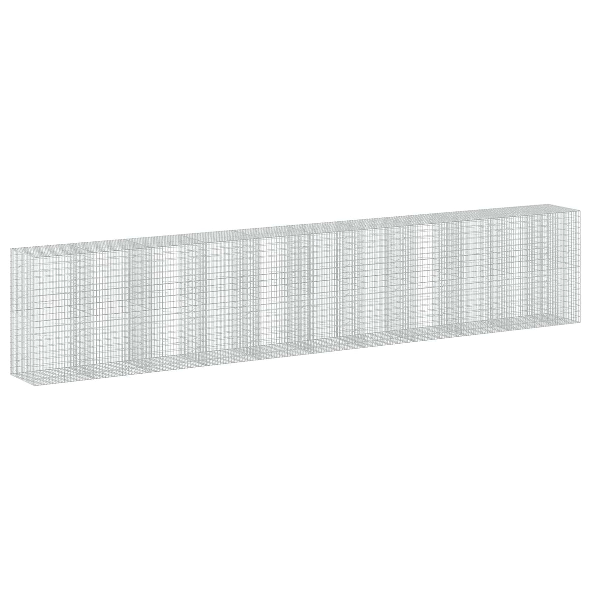 Γκαμπιόν με σύρμα 3,5 mm και πλέγμα 5x10 cm 1050x100x200 εκ. - Pakobazaar