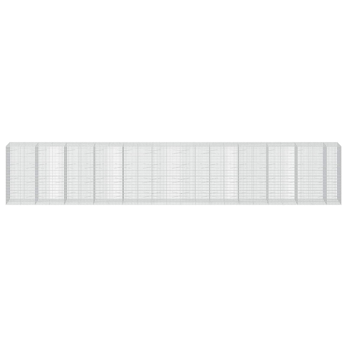 Γκαμπιόν με σύρμα 3,5 mm και πλέγμα 5x10 cm 1150x100x200 εκ - Pakobazaar