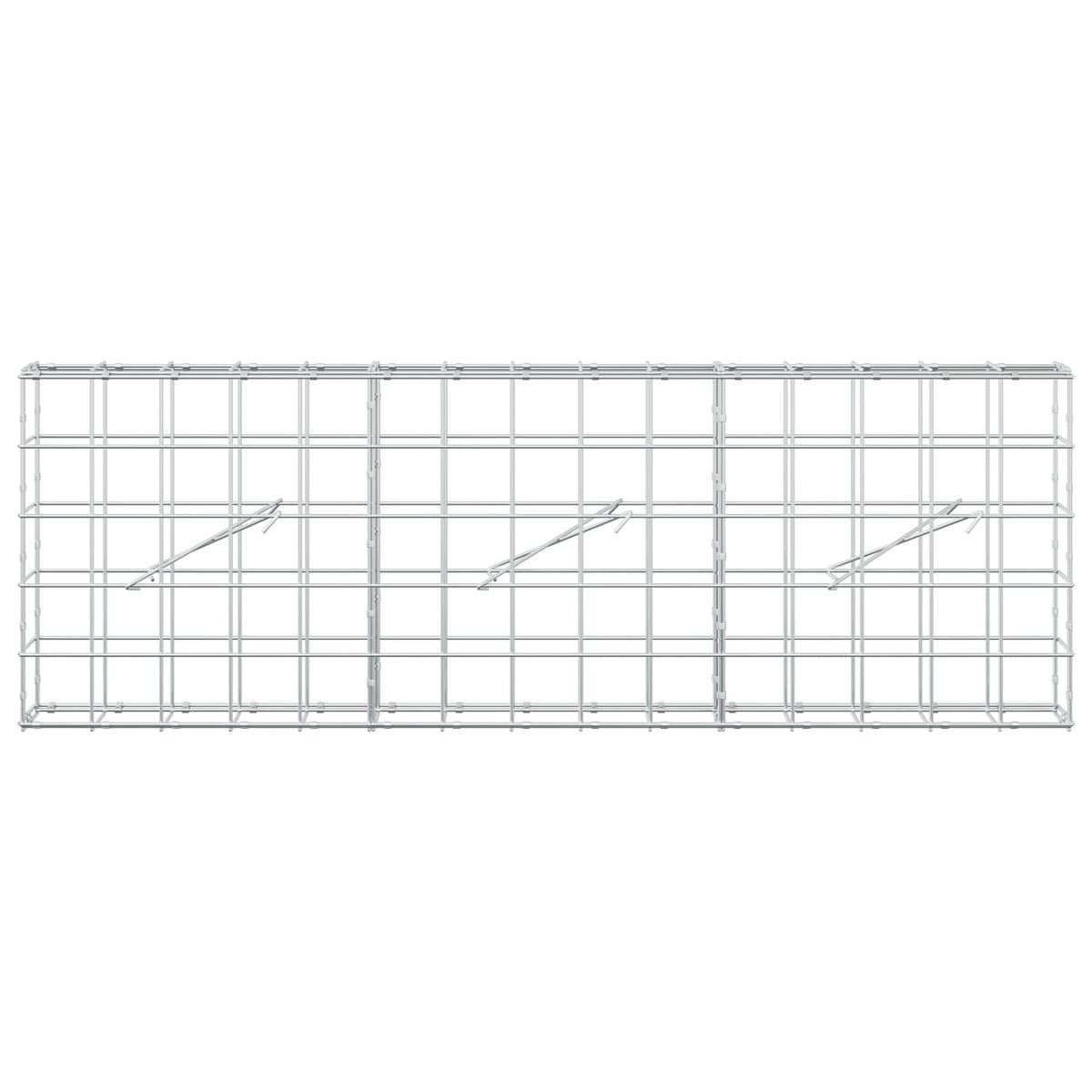 Γκαμπιόν με σύρμα 3,5 mm και πλέγμα 10x10 cm 150x10x50 εκ - Pakobazaar