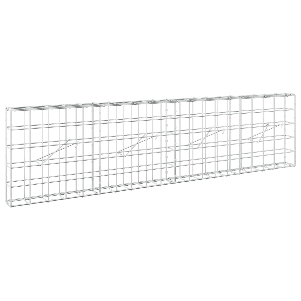 Γκαμπιόν με σύρμα 3,5 mm και πλέγμα 10x10 cm 200x10x50 εκ - Pakobazaar