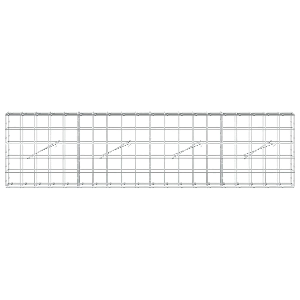 Γκαμπιόν με σύρμα 3,5 mm και πλέγμα 10x10 cm 200x10x50 εκ - Pakobazaar
