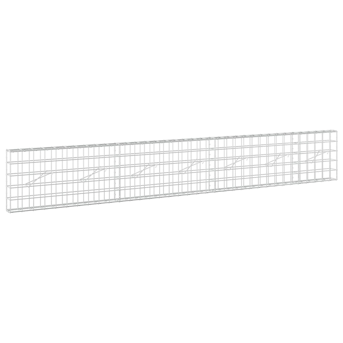 Γκαμπιόν με σύρμα 3,5 mm και πλέγμα 10x10 cm 350x10x50 εκ - Pakobazaar