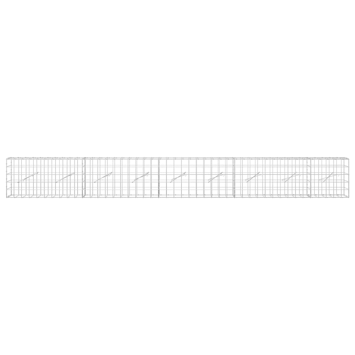 Γκαμπιόν με σύρμα 3,5 mm και πλέγμα 10x10 cm 450x10x50 εκ