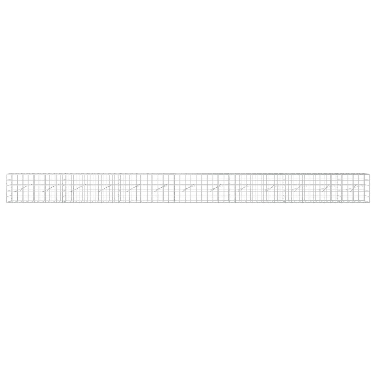 Γκαμπιόν με σύρμα 3,5 mm και πλέγμα 10x10 cm 650x10x50 εκ - Pakobazaar