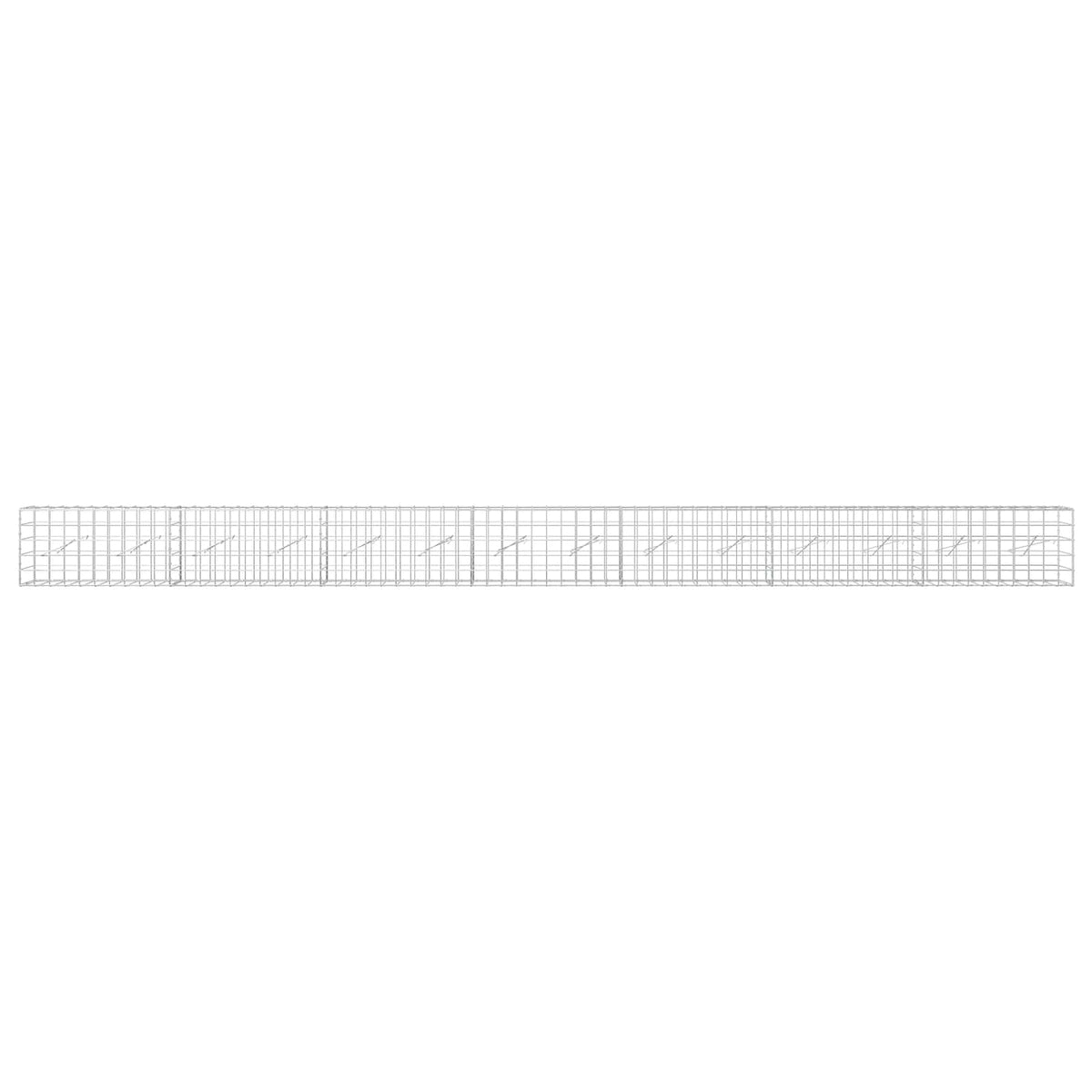 Γκαμπιόν με σύρμα 3,5 mm και πλέγμα 10x10 cm 700x10x50 εκ. - Pakobazaar