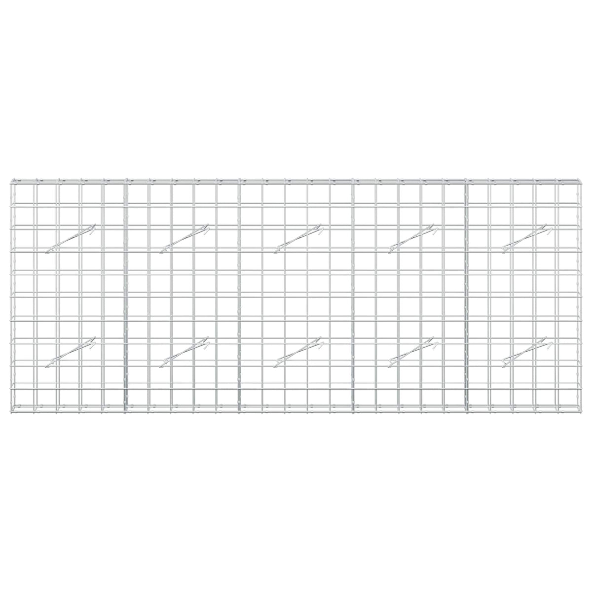 Γκαμπιόν με σύρμα 3,5 mm και πλέγμα 10x10 cm 250x10x100 εκ - Pakobazaar