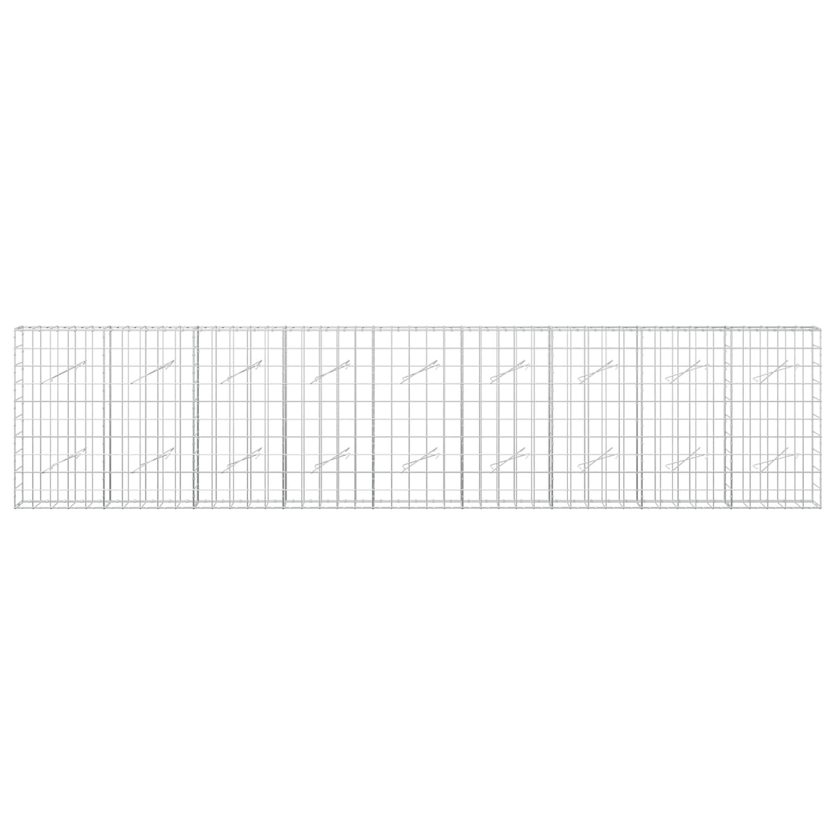 Γκαμπιόν με σύρμα 3,5 mm και πλέγμα 10x10 cm 450x10x100 εκ. - Pakobazaar