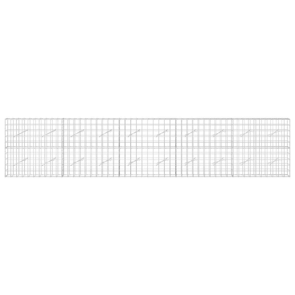 Γκαμπιόν με σύρμα 3,5 mm και πλέγμα 10x10 cm 500x10x100 εκ - Pakobazaar