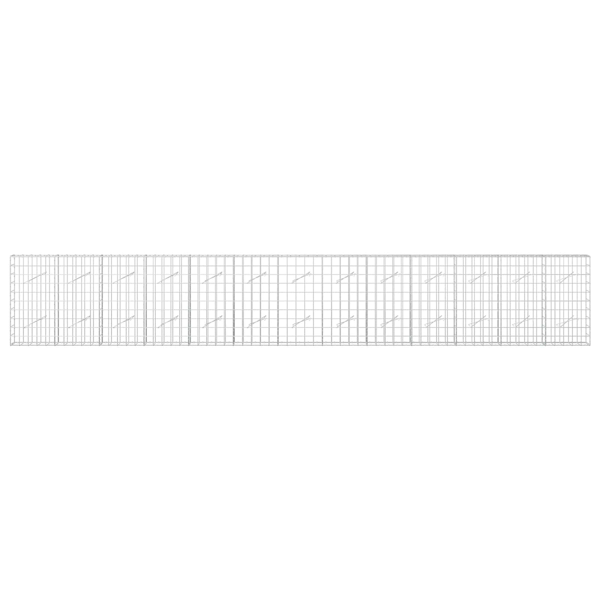 Γκαμπιόν με σύρμα 3,5 mm και πλέγμα 10x10 cm 650x10x100 εκ - Pakobazaar