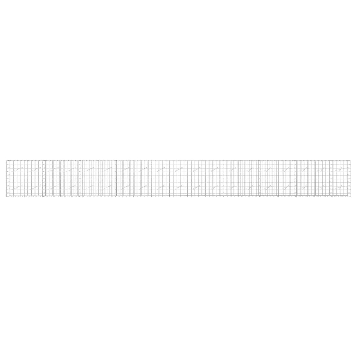 Γκαμπιόν με σύρμα 3,5 mm και πλέγμα 10x10 cm 950x10x100 εκ. - Pakobazaar