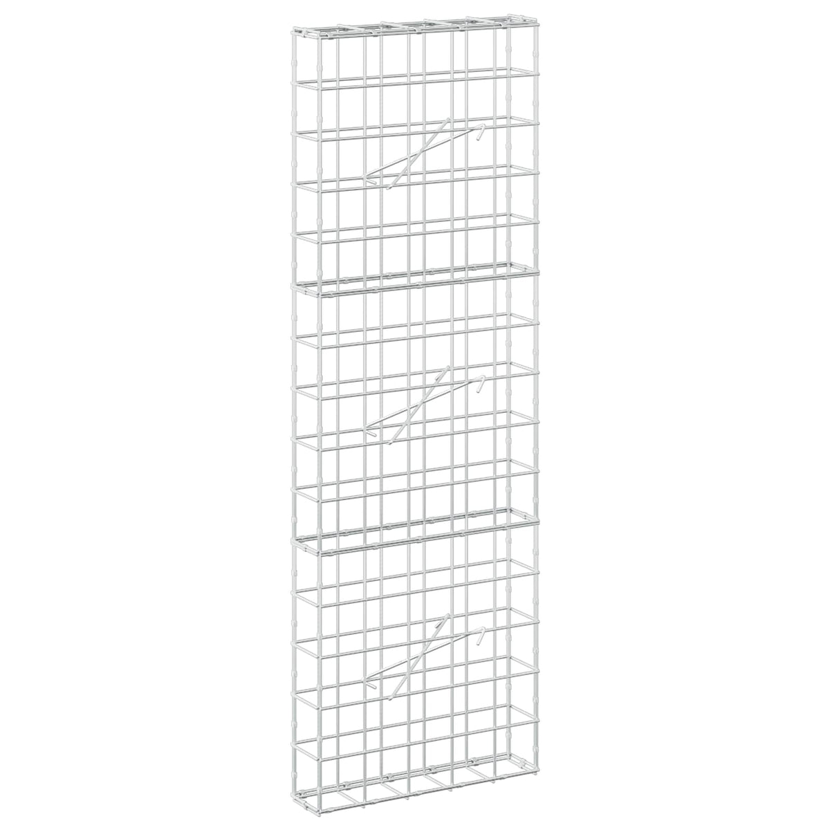 Γκαμπιόν με σύρμα 3,5 mm και πλέγμα 10x10 cm 50x10x150 εκ. - Pakobazaar