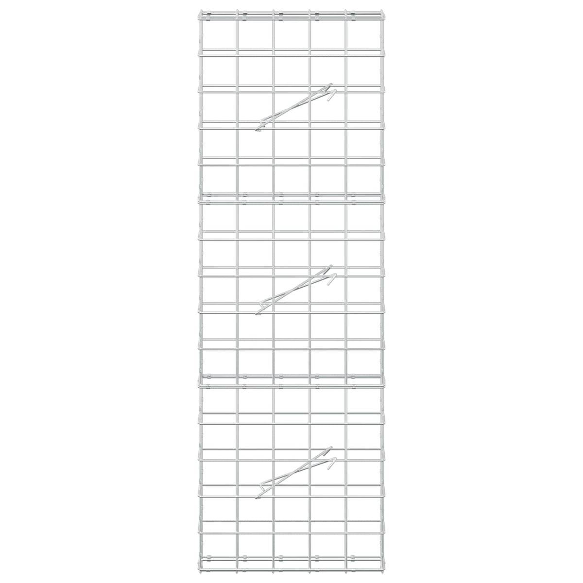 Γκαμπιόν με σύρμα 3,5 mm και πλέγμα 10x10 cm 50x10x150 εκ. - Pakobazaar