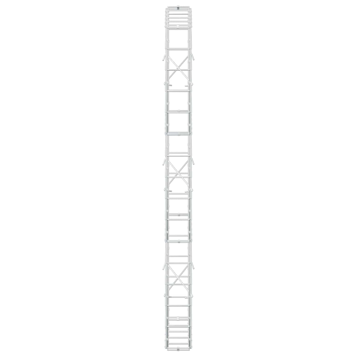 Γκαμπιόν με σύρμα 3,5 mm και πλέγμα 10x10 cm 50x10x150 εκ. - Pakobazaar
