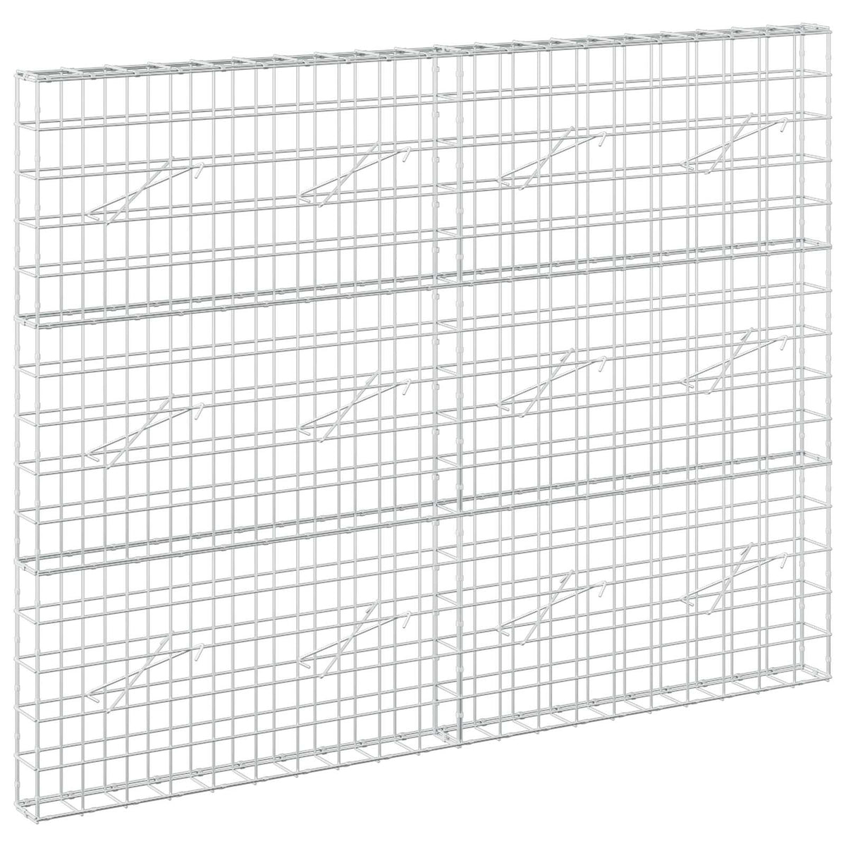 Γκαμπιόν με σύρμα 3,5 mm και πλέγμα 10x10 cm 200x10x150 εκ - Pakobazaar