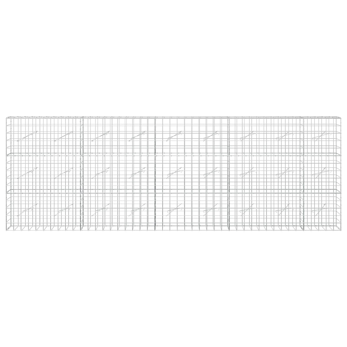 Γκαμπιόν με σύρμα 3,5 mm και πλέγμα 10x10 cm 450x10x150 εκ - Pakobazaar