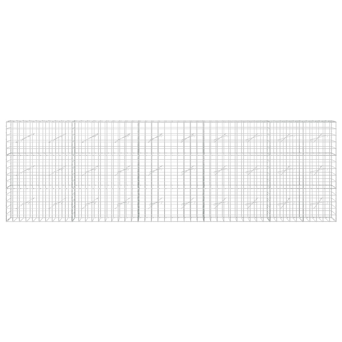 Γκαμπιόν με σύρμα 3,5 mm και πλέγμα 10x10 cm 500x10x150 εκ - Pakobazaar