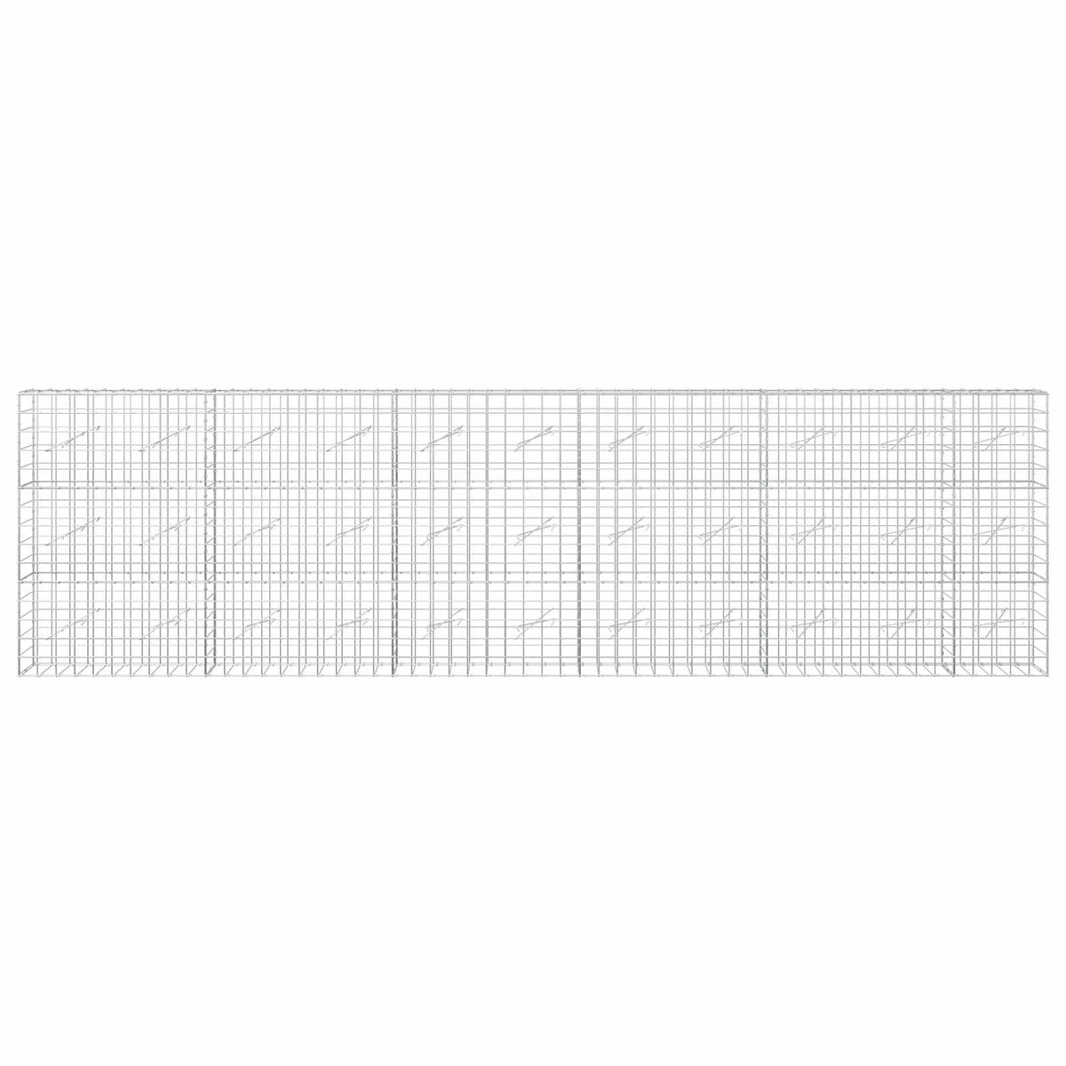 Γκαμπιόν με σύρμα 3,5 mm και πλέγμα 10x10 cm 550x10x150 εκ - Pakobazaar