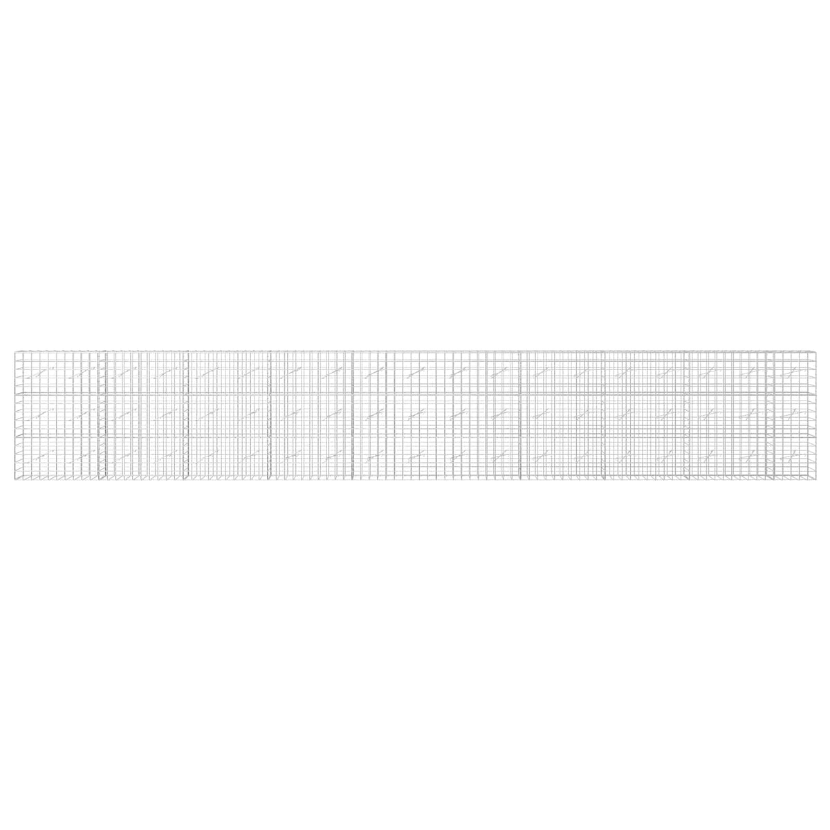 Γκαμπιόν με σύρμα 3,5 mm και πλέγμα 10x10 cm 950x10x150 εκ - Pakobazaar