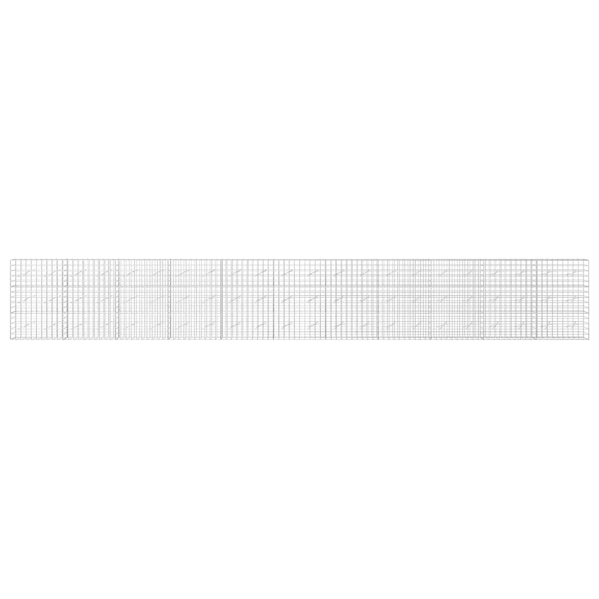Γκαμπιόν με σύρμα 3,5 mm και πλέγμα 10x10 cm 1100x10x150 εκ - Pakobazaar