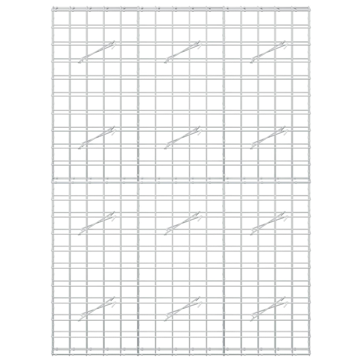 Γκαμπιόν με σύρμα 3,5 mm και πλέγμα 10x10 cm 150x10x200 εκ - Pakobazaar